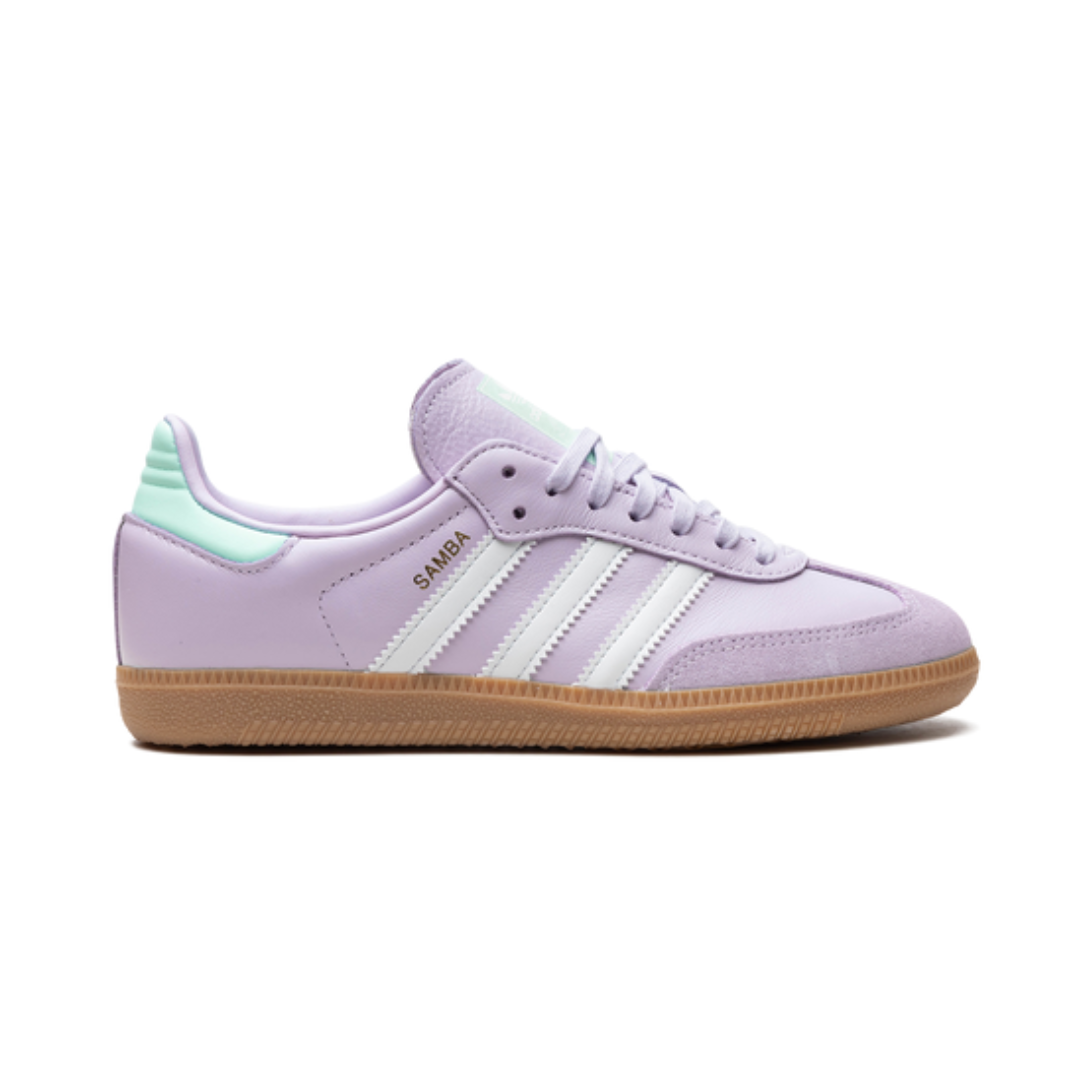 Adidas Samba Green Mineral Crystal Sand Sneakers