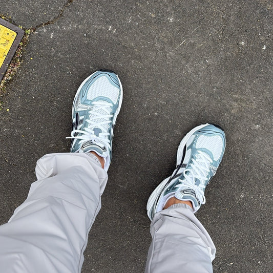 ASICS Kayano 14 White Gel Fjord Grey Sneakers
