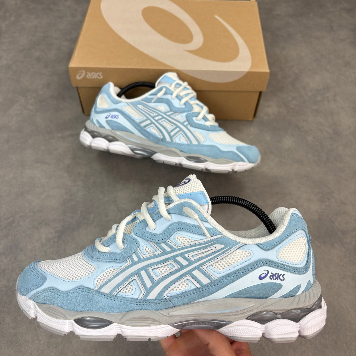 ASICS Gel NYC Cream Arctic Sky Sneakers