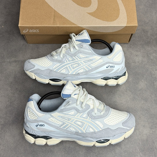 ASICS Gel NYC Grey Ivory Mid Sneakers