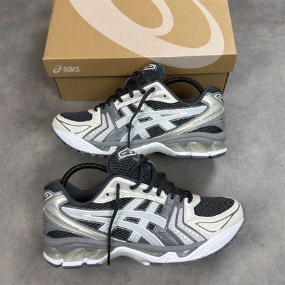 ASICS Kayano 14 Grey Obsidian Cement Sneakers