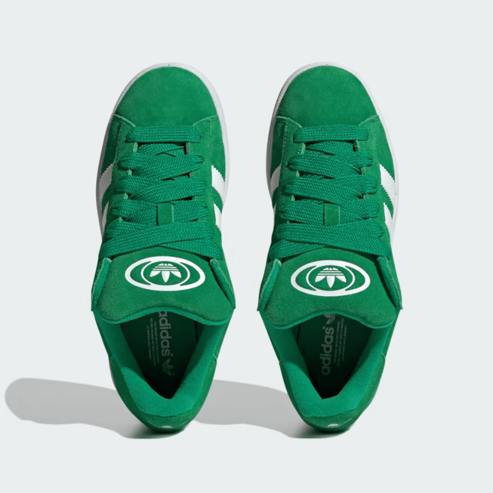 Adidas White Campus 00s Green Cloud Sneakers