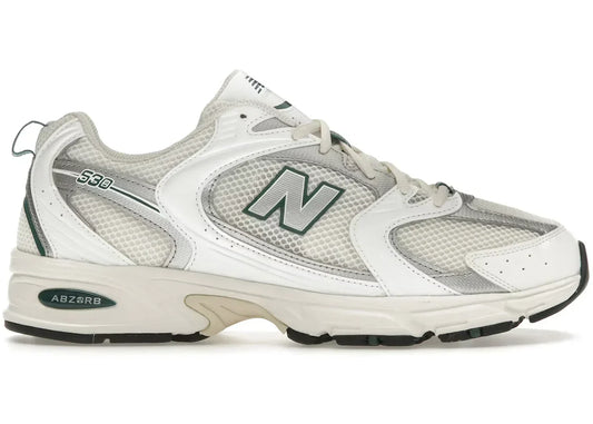New Balance 530 White Sea Salt Marsh Green Sneakers