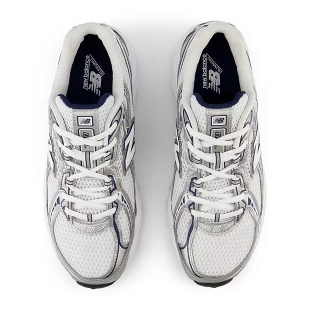 New Balance White 740v2 Navy Shadow Grey Sneakers