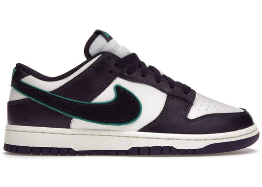 Nike Dunk Low Purple Chenille Swoosh Sail Grand Sneakers