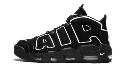 Nike White Air More Uptempo Black Sneakers