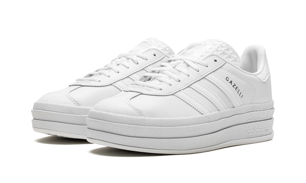 Adidas Triple White Gazelle Bold Triple White Sneakers