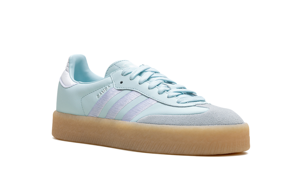 Adidas Sambae Silver Almost Blue Metallic Gum Sneakers