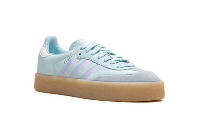 Adidas Sambae Silver Almost Blue Metallic Gum Sneakers