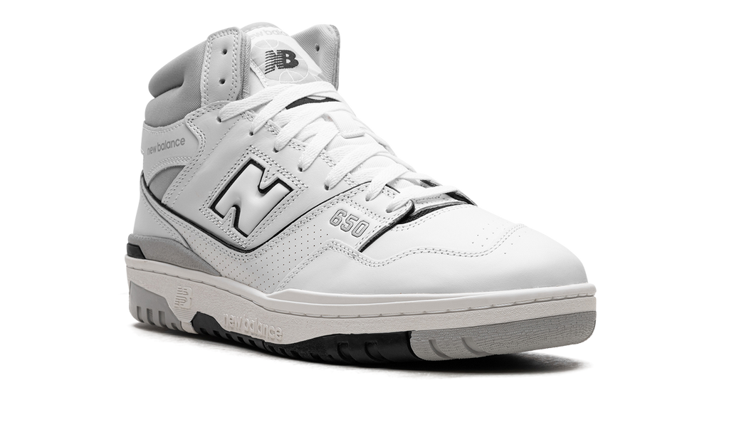 New Balance White 650 White/Grey Sneakers