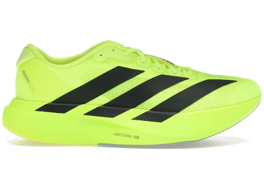 Adidas Black Adizero EVO SL Lucid Lemon Core Sneakers