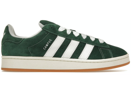 Adidas White Campus 00s Dark Green Cloud Sneakers