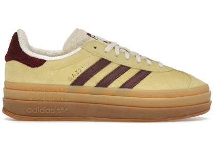 Adidas Yellow Gazelle Bold Almost Maroon Sneakers