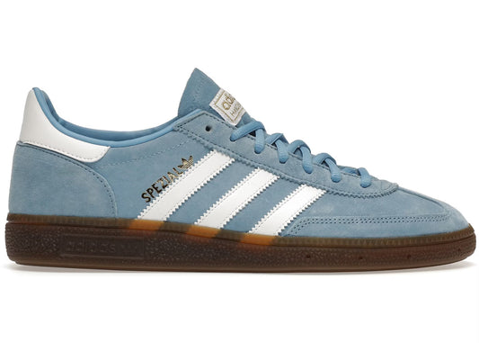 Adidas White Handball Spezial Light Blue Cloud Sneakers
