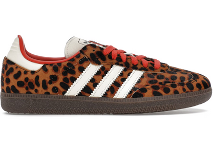 Adidas Samba Red OG Preloved Leopard Sneakers