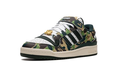 Adidas Green Forum 84 Low Bape 30th Anniversary Camo Sneakers