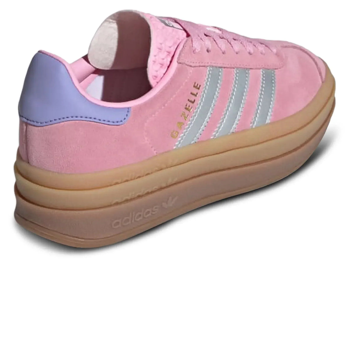 Adidas Silver Gazelle Bold Kids True Pink Gum Purple Sneakers