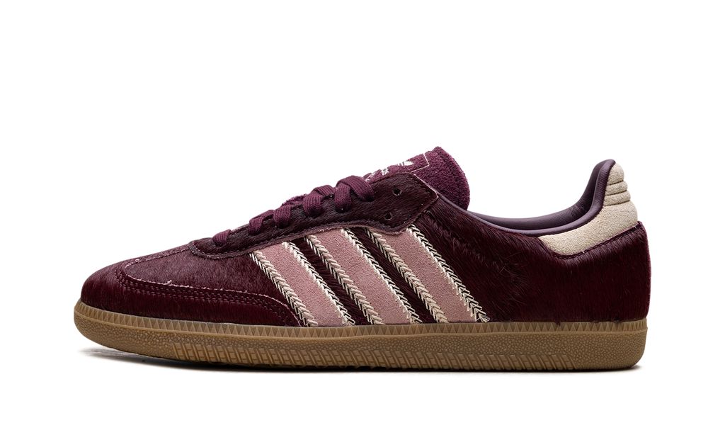 Adidas Samba Maroon Sand Strata Pony Sneakers