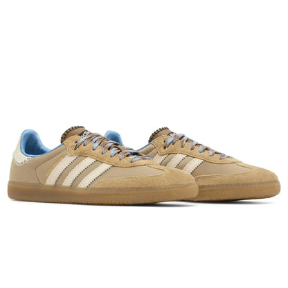 Adidas Samba White Wales Bonner Nylon Desert Sneakers