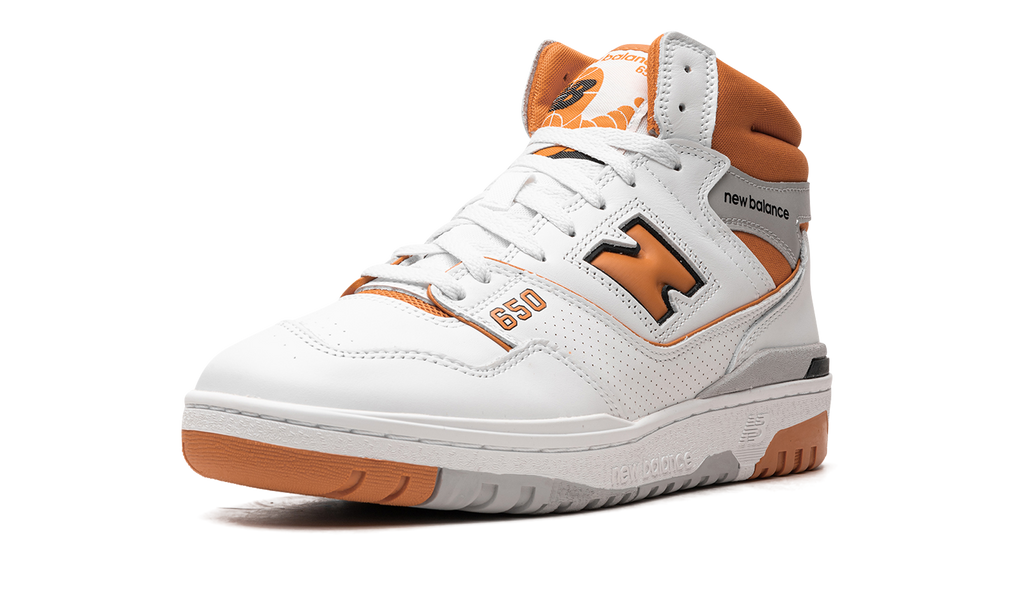 New Balance White 650 White/Canyon Sneakers