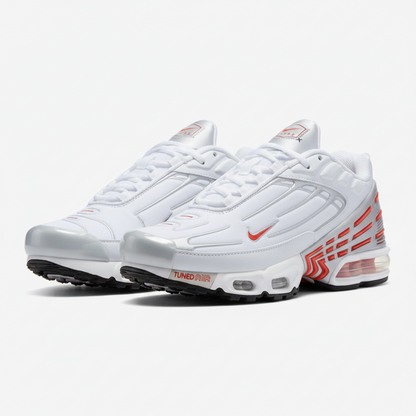 Nike Air Max White Plus Red Sneakers