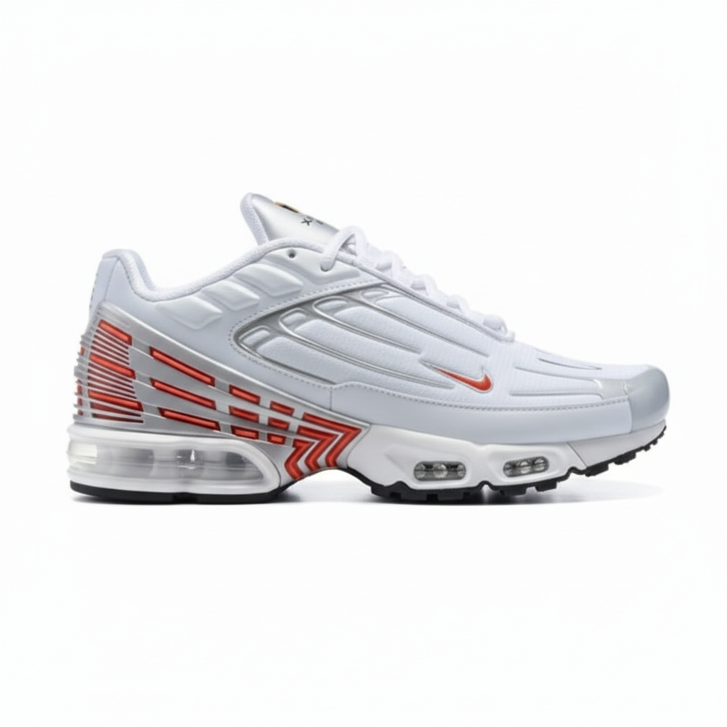 Nike Air Max White Plus Red Sneakers