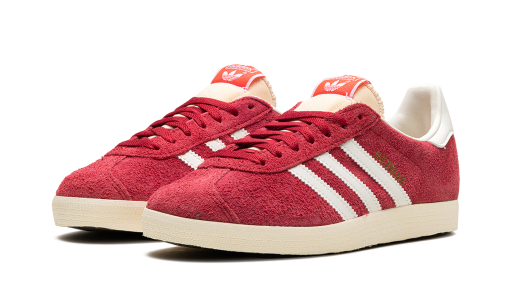 Adidas Cream White Gazelle Team Victory Red Off White Cream White Sneakers