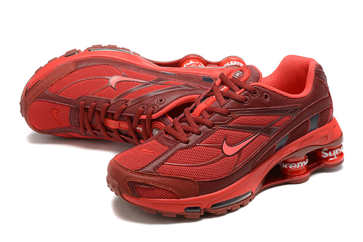 Nike Red Supreme x Shox Ride 2 Sneakers