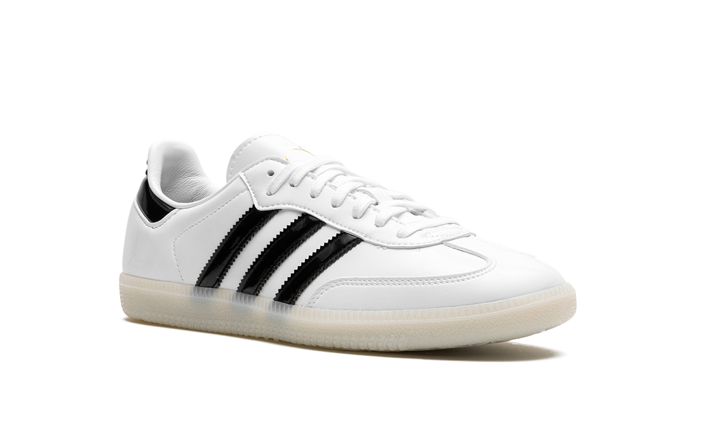 Adidas Samba White Patent Leather Sneakers