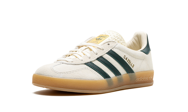 Adidas Cream White Gazelle Indoor Cream White Green Gum Sneakers