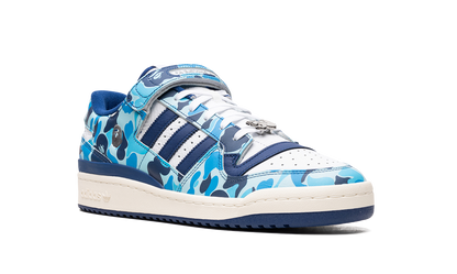 Adidas Blue Forum 84 Low Bape 30th Anniversary Camo Sneakers