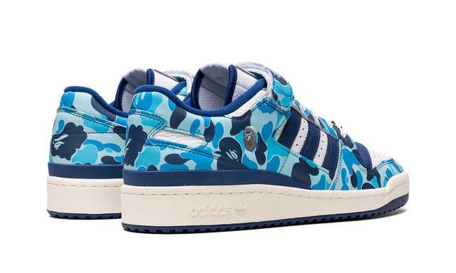 Adidas Blue Forum 84 Low Bape 30th Anniversary Camo Sneakers