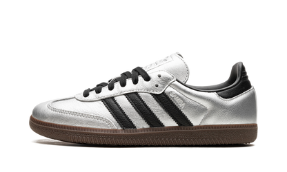 Adidas Samba Black Silver Metallic Gum Sneakers