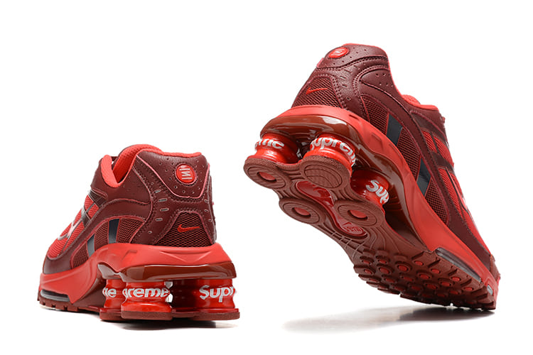Nike Red Supreme x Shox Ride 2 Sneakers