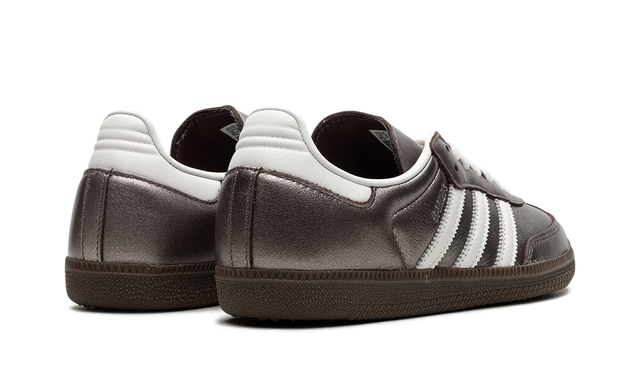 Adidas Samba White Metallic Purple Sneakers