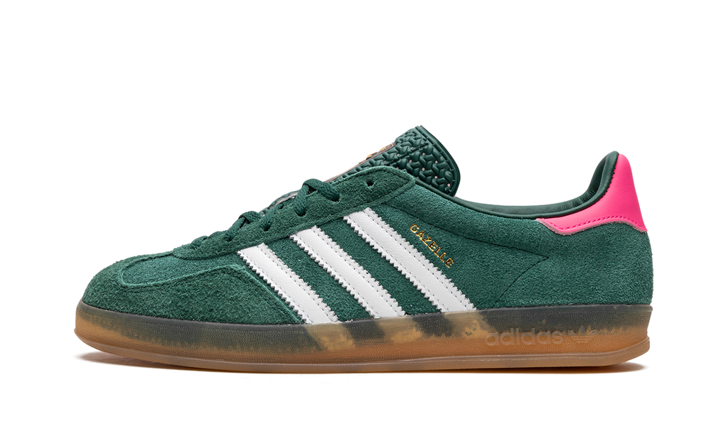 Adidas Green Gazelle Indoor Collegiate Lucid Pink Sneakers