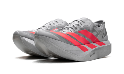 Adidas Grey Adizero Adios Pro EVO 2 "Silver Metallic/Lucid Red/Grey Two" Sneakers