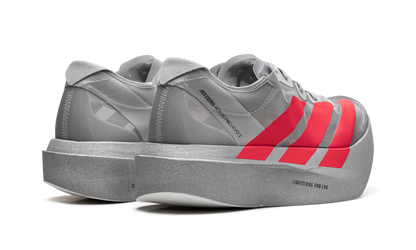 Adidas Grey Adizero Adios Pro EVO 2 "Silver Metallic/Lucid Red/Grey Two" Sneakers