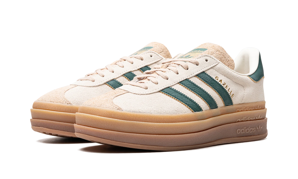 Adidas Cream Gazzelle Bold Wmns "Cream Collegiate Green" Sneakers