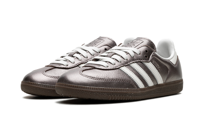 Adidas Samba White Metallic Purple Sneakers