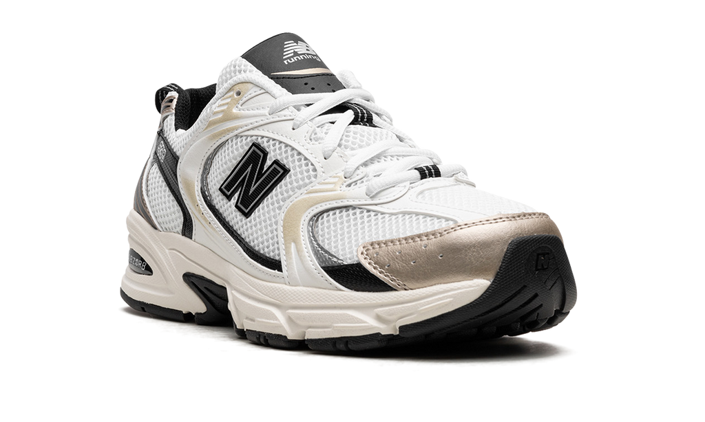 New Balance 530 White Gold Black Sneakers