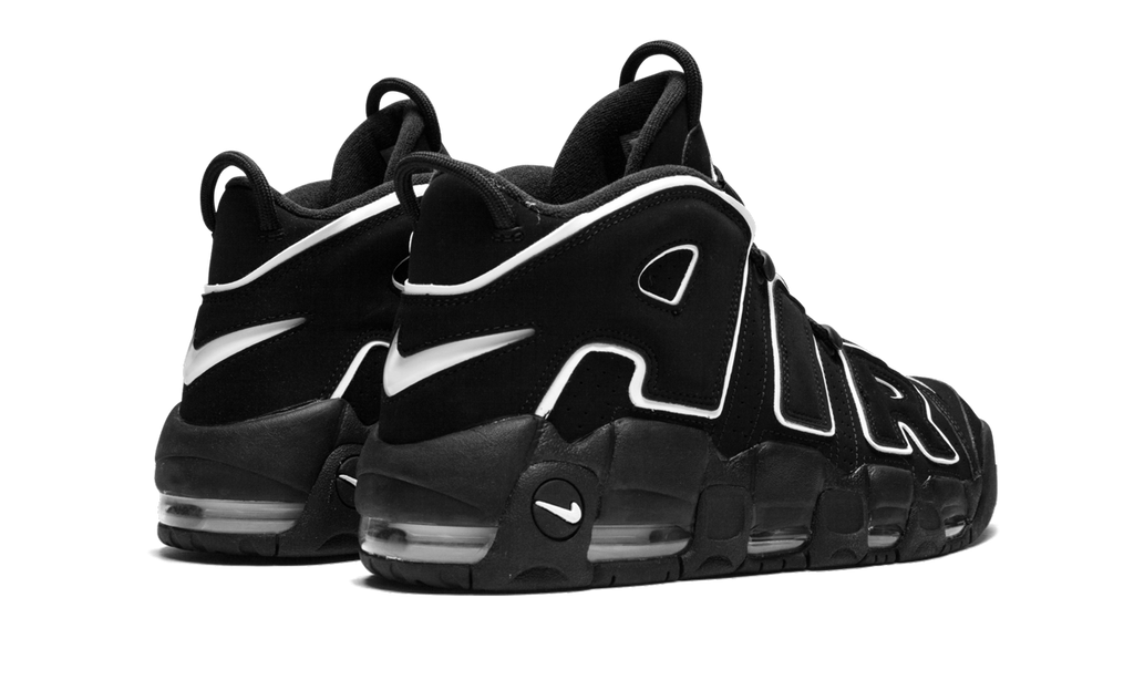 Nike White Air More Uptempo Black Sneakers