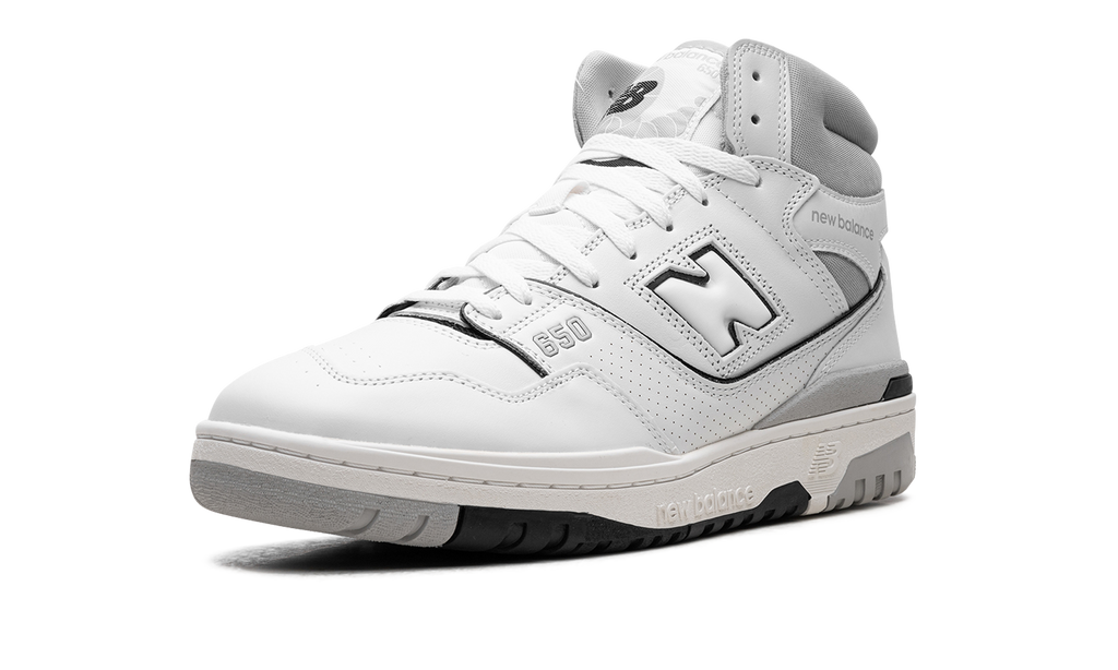New Balance White 650 White/Grey Sneakers