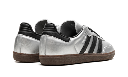 Adidas Samba Black Silver Metallic Gum Sneakers