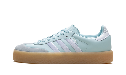 Adidas Sambae Silver Almost Blue Metallic Gum Sneakers
