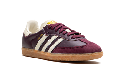 Adidas Samba Cream White Maroon Cream White Sneakers