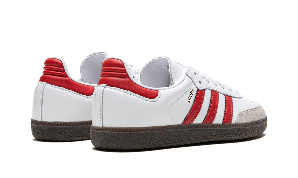 Adidas Samba White OG Scarlet Sneakers