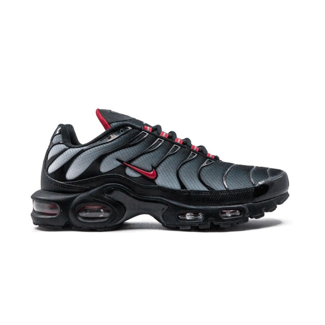 Nike Air Max Blue Plus and Red Sneakers
