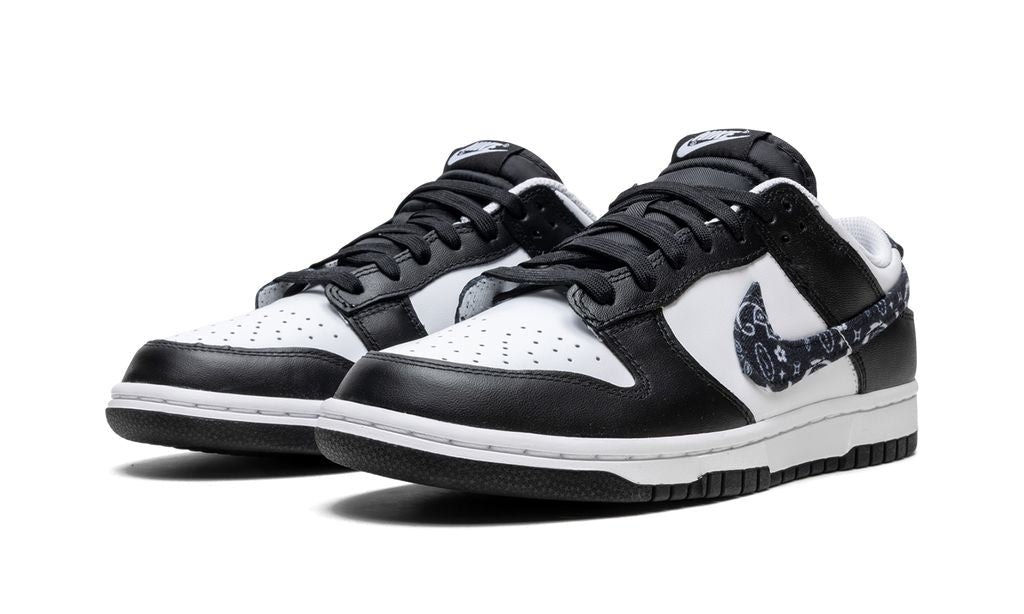 Nike Dunk Low Black Paisley Sneakers