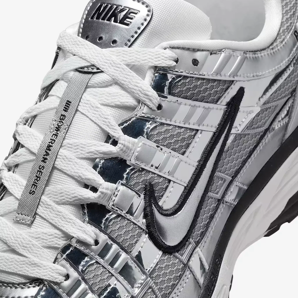 Nike Silver P-6000 Metallic Sneakers